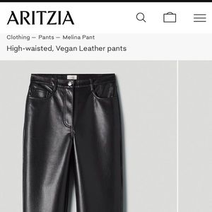 WILFRED MELINA LEATHER PANT